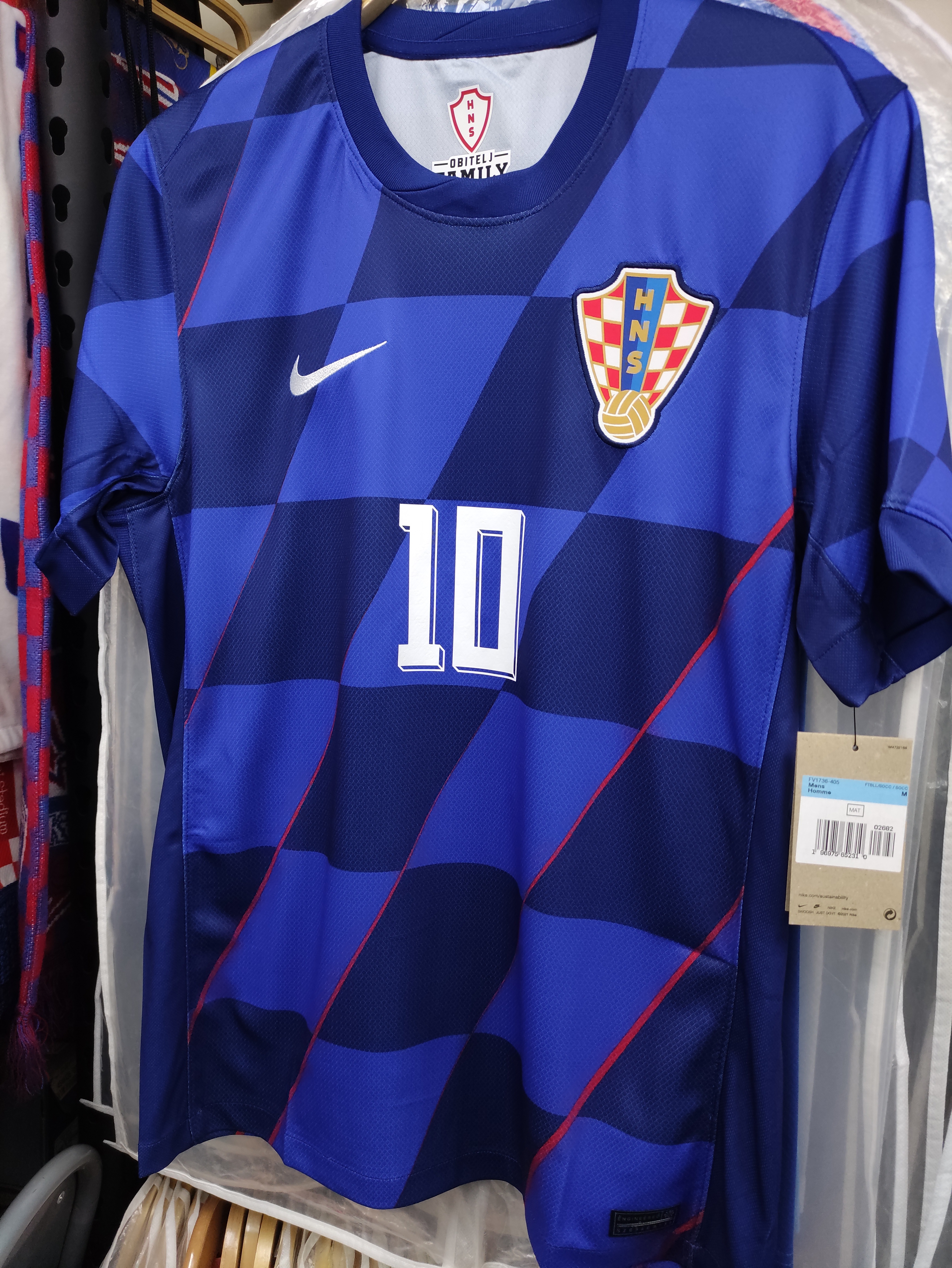 2024克羅地亞國家隊摩迪作客球迷版球衣