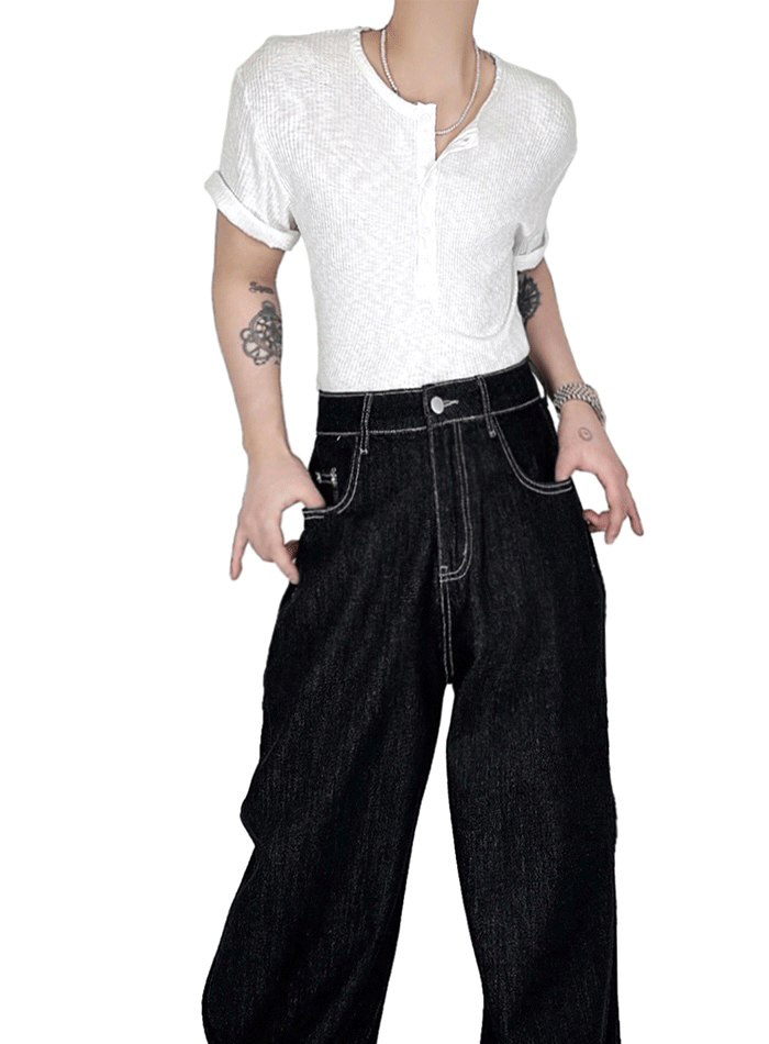 韋恩亨利領短袖T恤