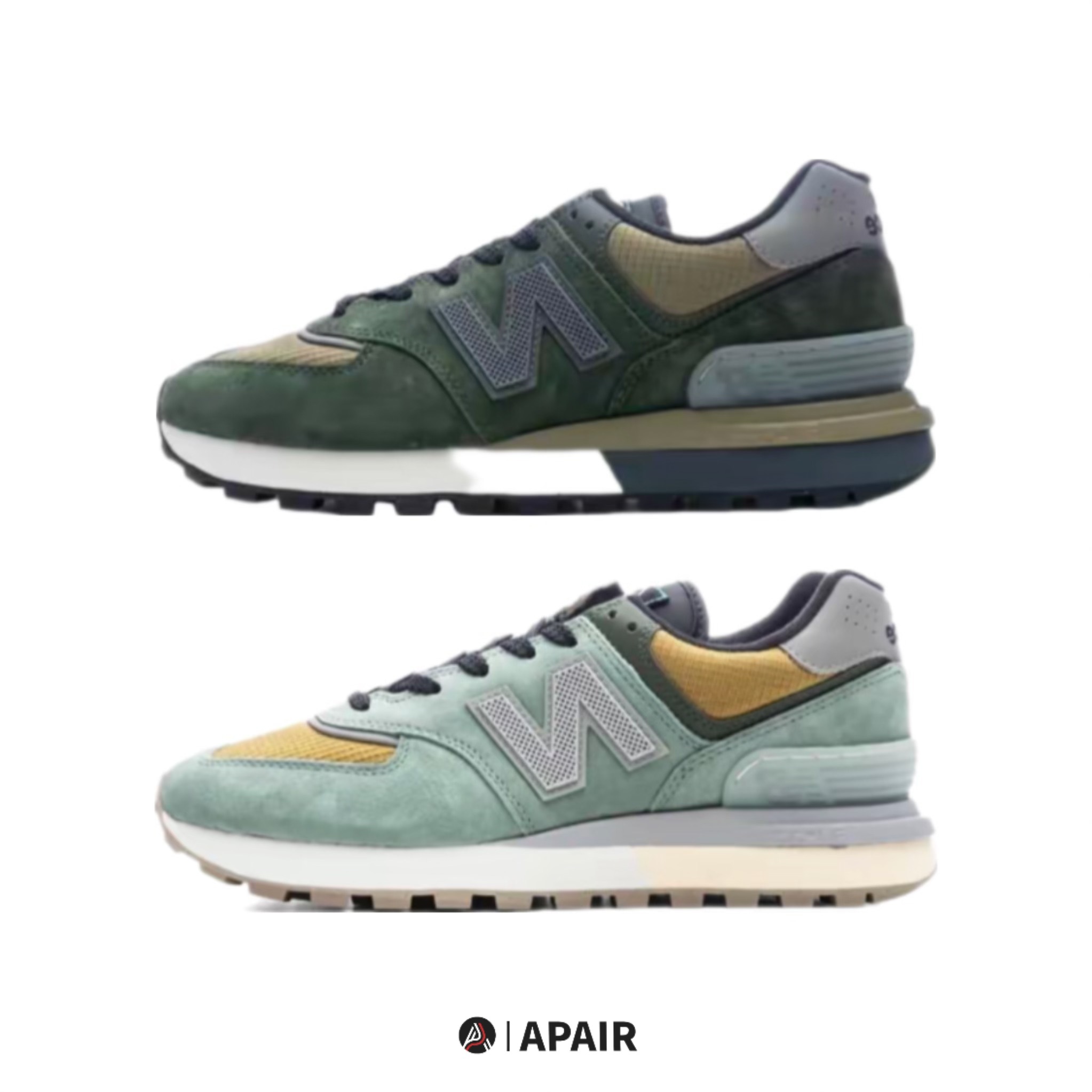 【APAIR】預購 Stone Island x New Balance 574 新款 湖水綠 墨綠 兩色 U574LGTN U574LGIL