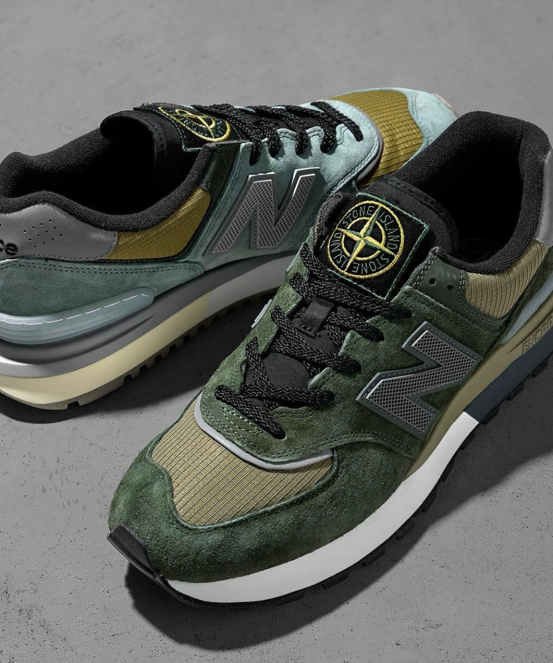【APAIR】預購 Stone Island x New Balance 574 新款 湖水綠 墨綠 兩色 U574LGTN U574LGIL