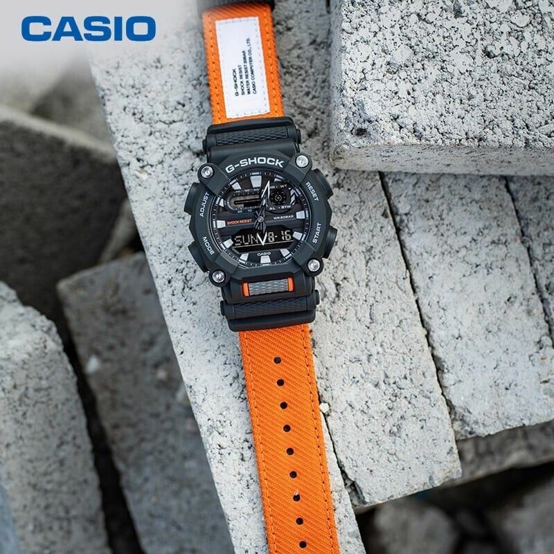 Casio G-Shock GA-900C-1A4 布質錶帶 手錶 (香港行貨)