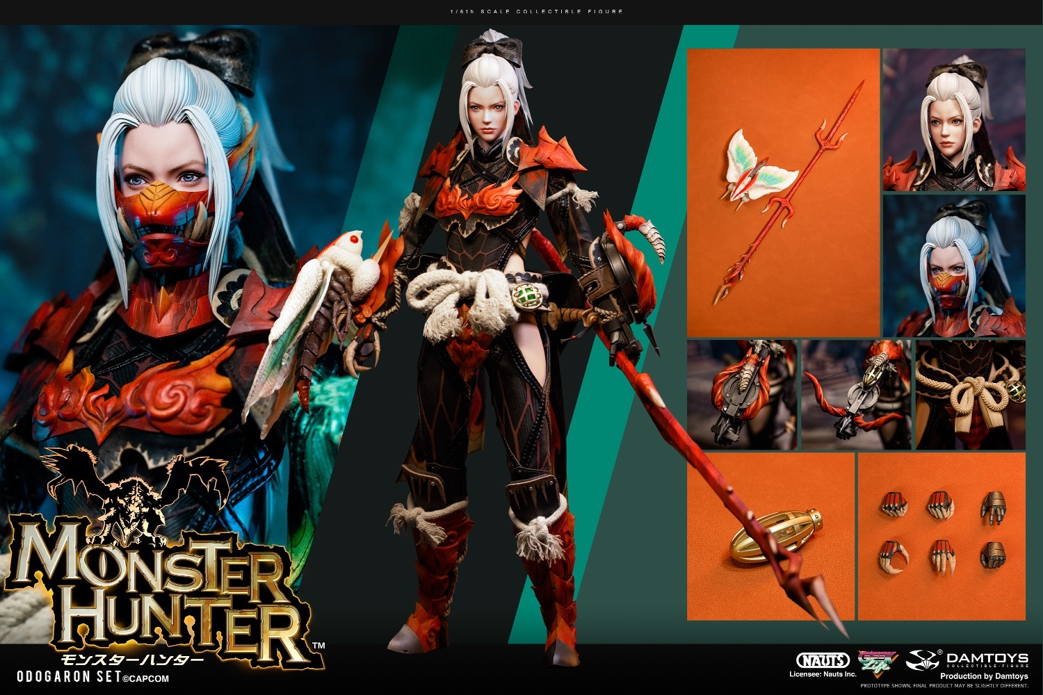 NAUTS x DAMTOYS DMS041 1/6 Monster Hunter Odogaron Alpha Set 標準版（現貨）