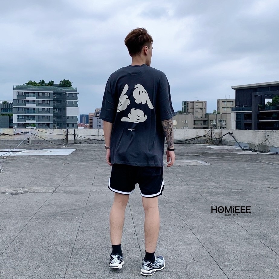 INNERSECT x Jerry Lorenzo 三生萬物 短袖 米奇 塗鴉 碳灰 淺咖 灰藍