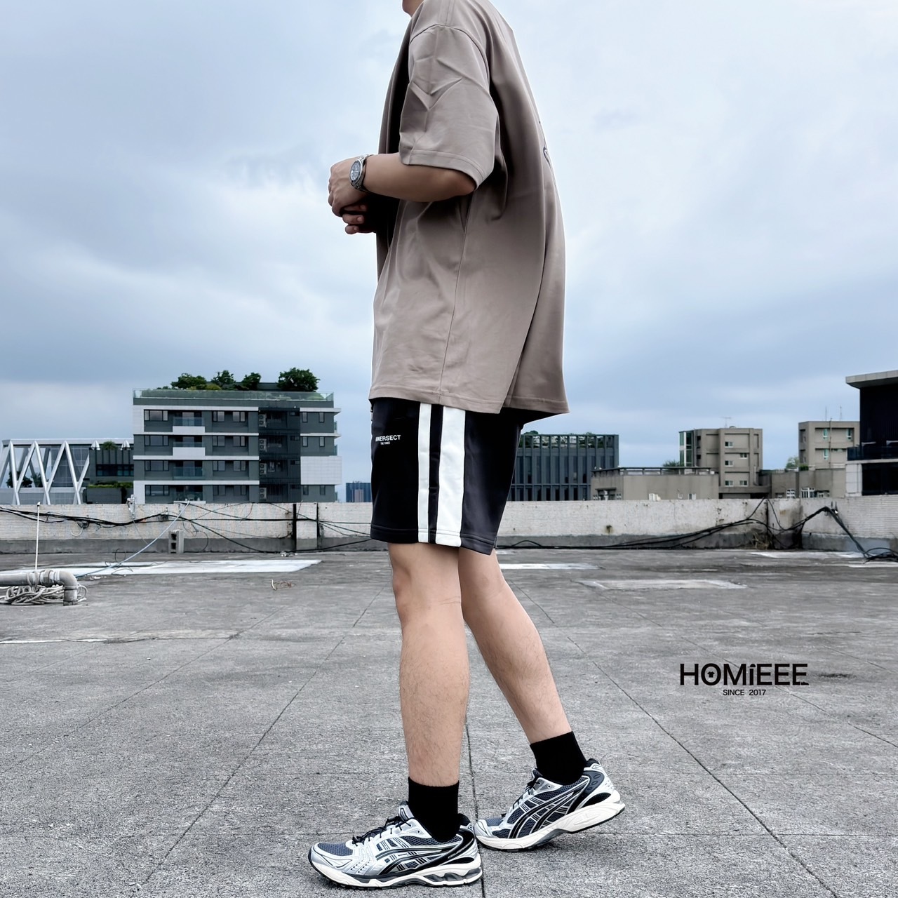 INNERSECT x Jerry Lorenzo 三生萬物 短褲 短棉褲 白邊 黑色 灰色 卡其