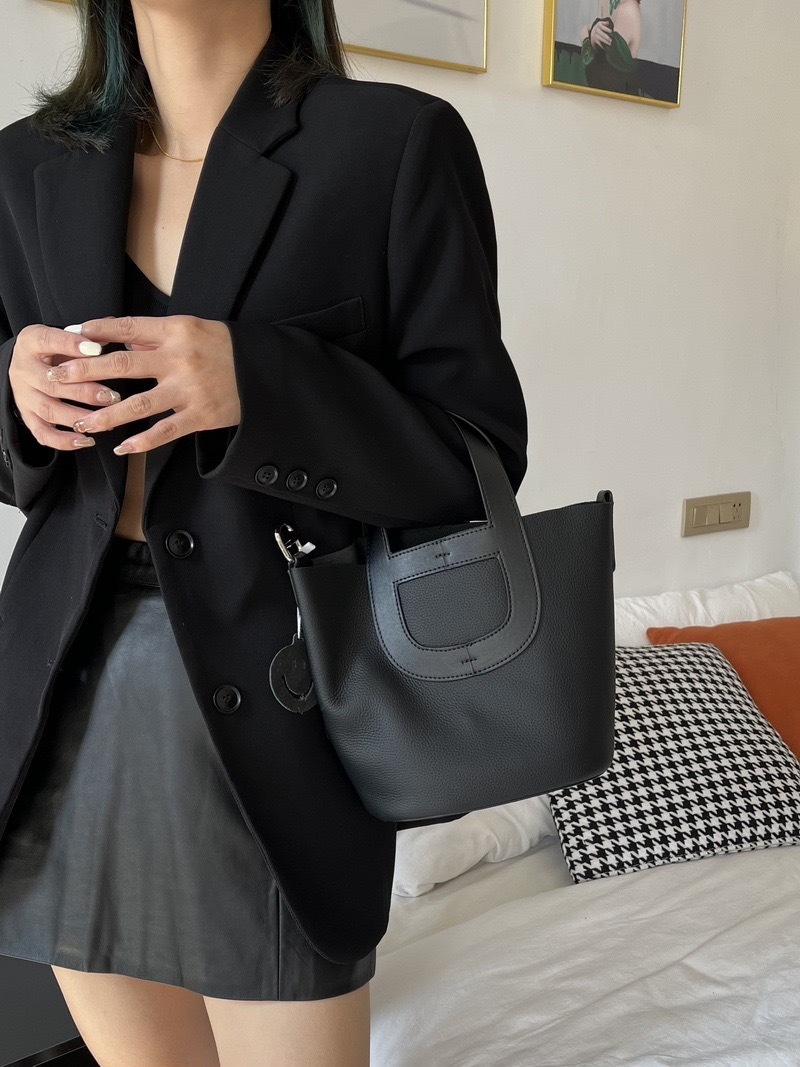 豬鼻子牛皮菜籃包(18CM / 21CM)(多色)