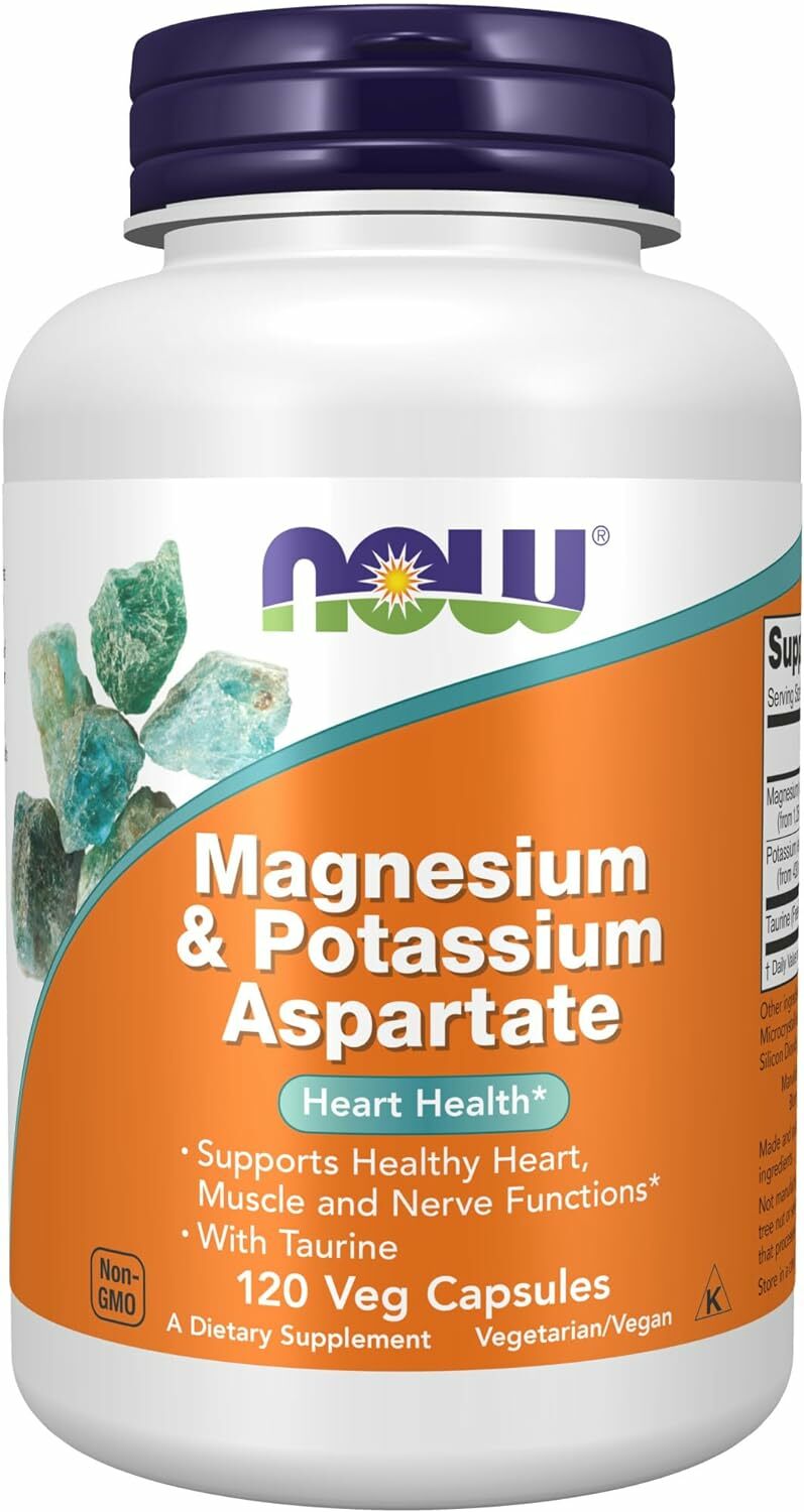 [預購] Now 天冬胺酸鎂&鉀 120粒 牛磺酸 Magnesium & Potassium Aspartate