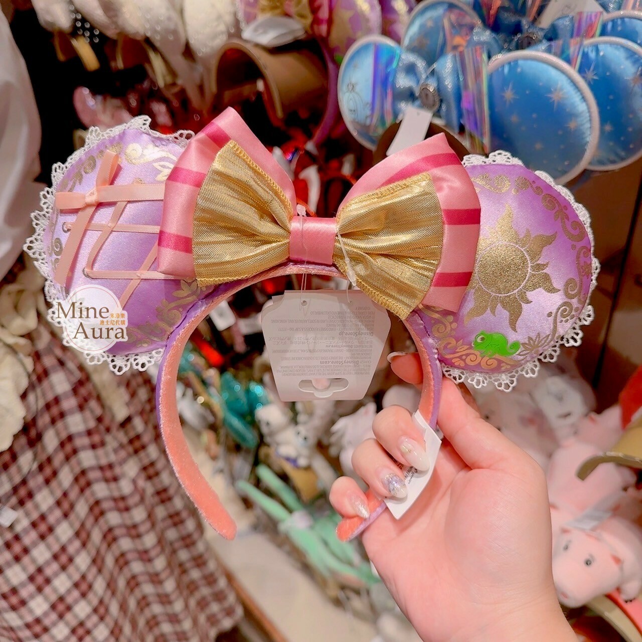 (現貨) 長髮公主 樂佩 Rapunzel 蝴蝶結 造型 髮圈 髮箍 魔髮奇緣 Tangled -香港迪士尼樂園