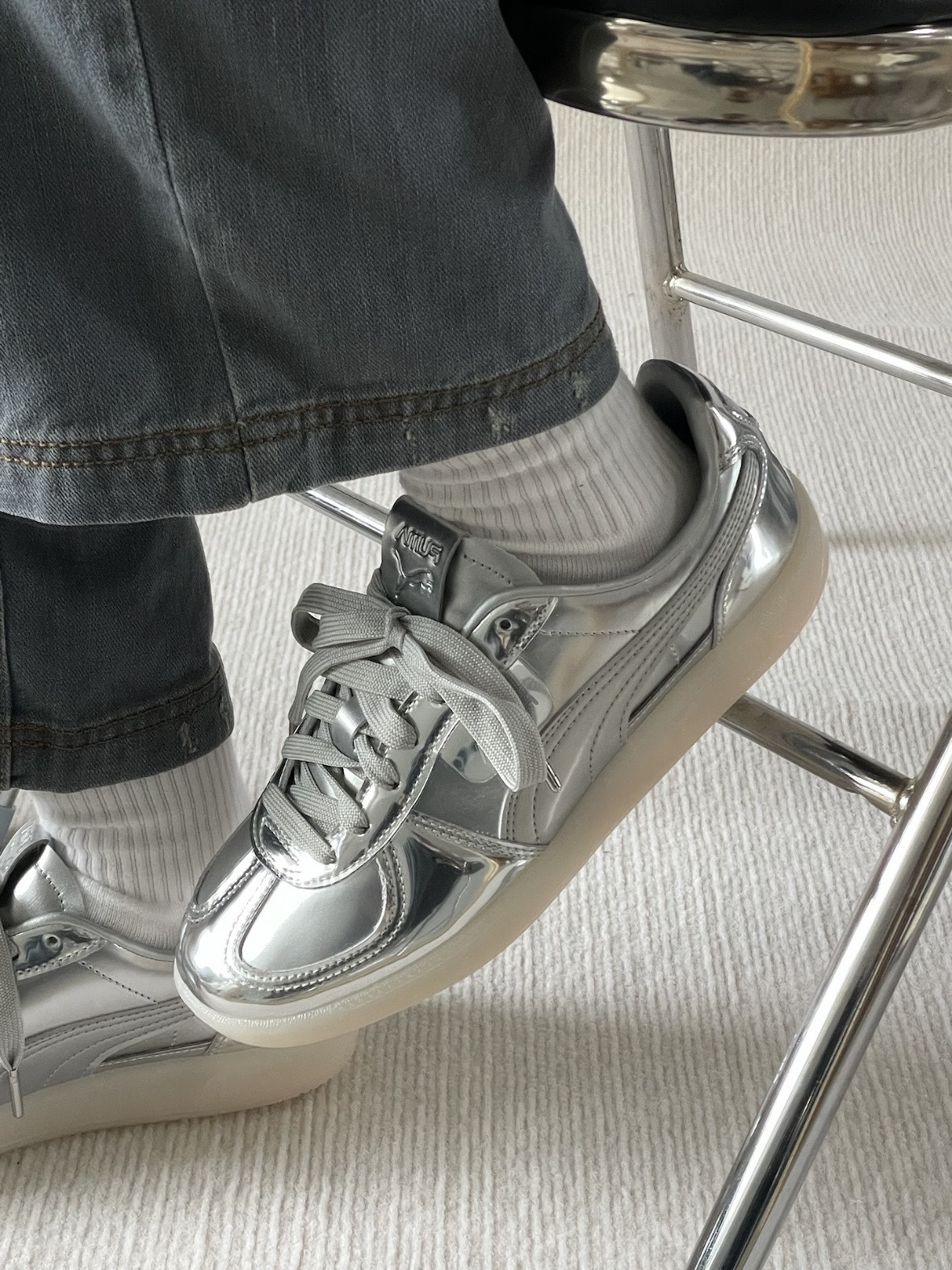 Hajime Sorayama x Puma Palermo "Silver Cool Light Grey" 液態銀河
