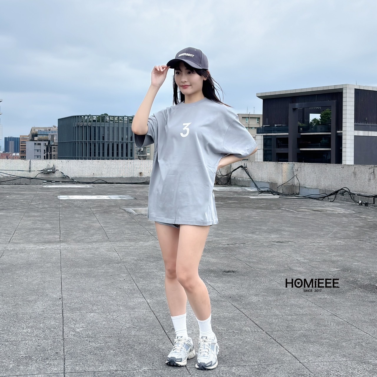 INNERSECT x Jerry Lorenzo 三生萬物 短袖 三葉草 煙灰 米白