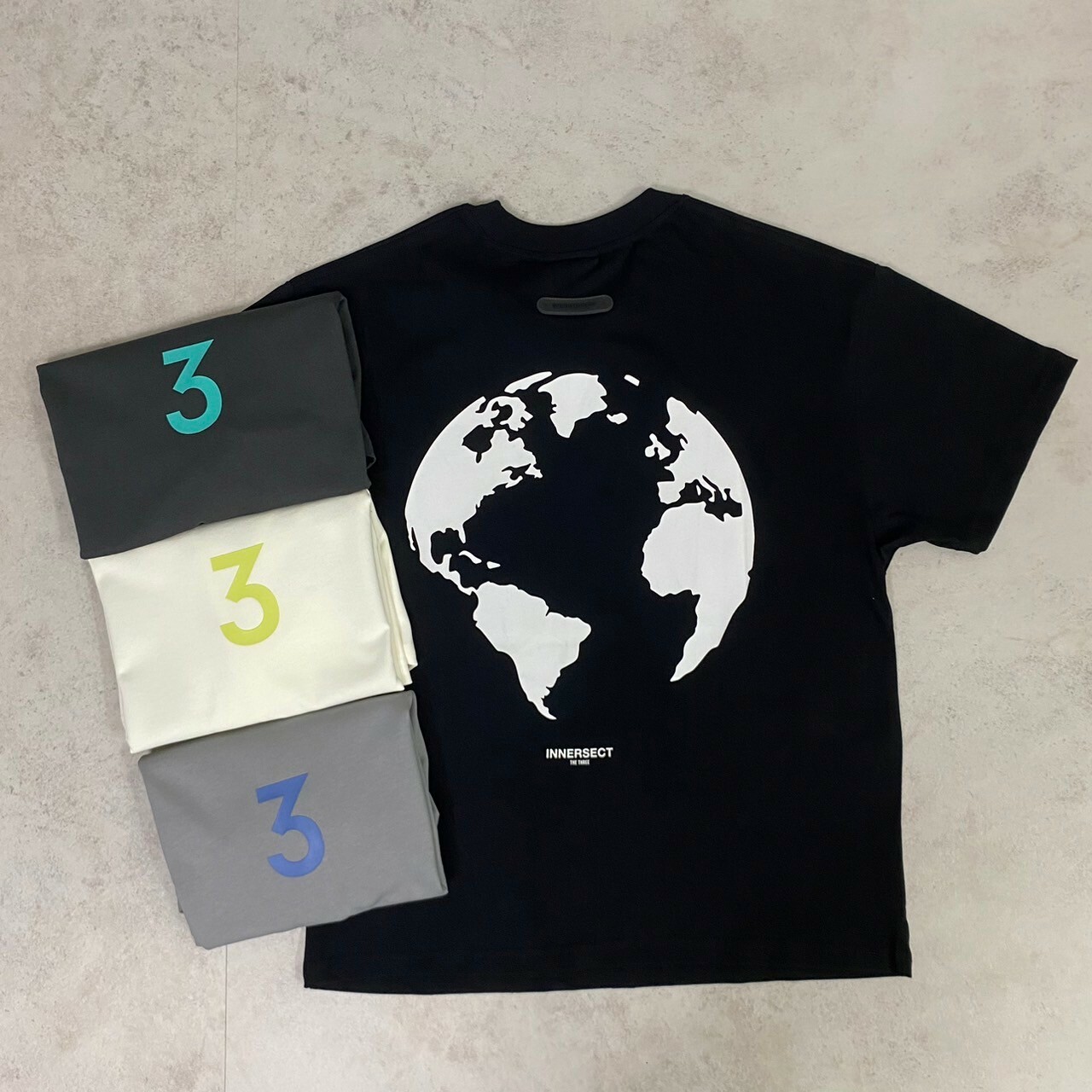 INNERSECT x Jerry Lorenzo 三生萬物 背後地球短Tee INN24SSTTE040