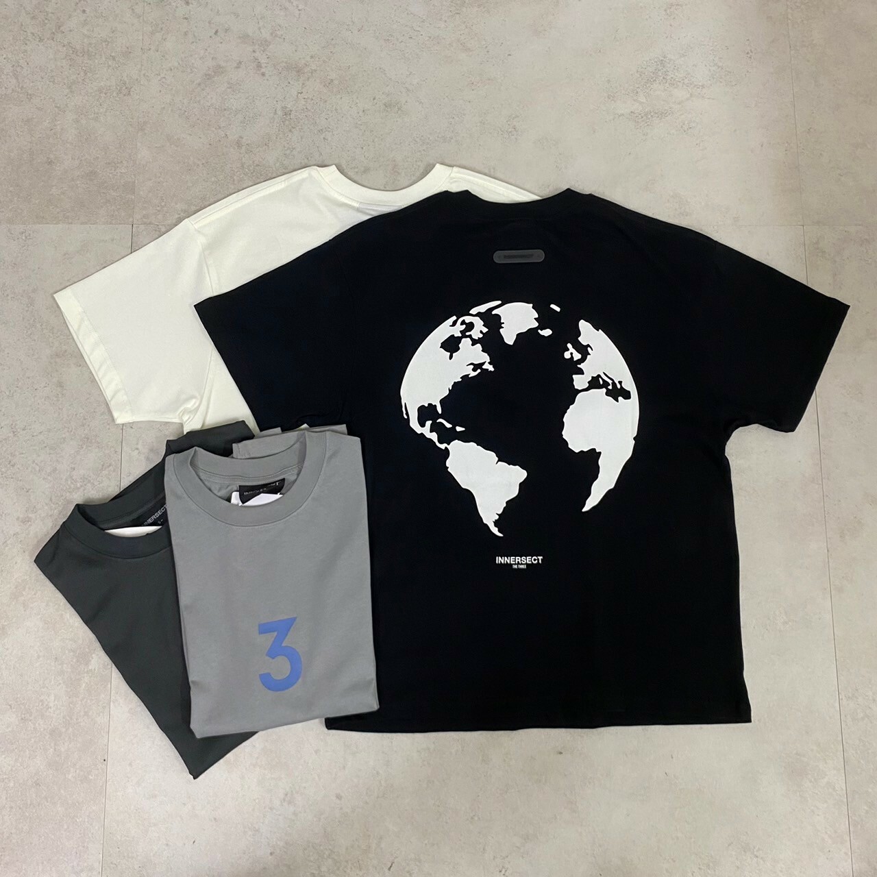 INNERSECT x Jerry Lorenzo 三生萬物 背後地球短Tee INN24SSTTE040