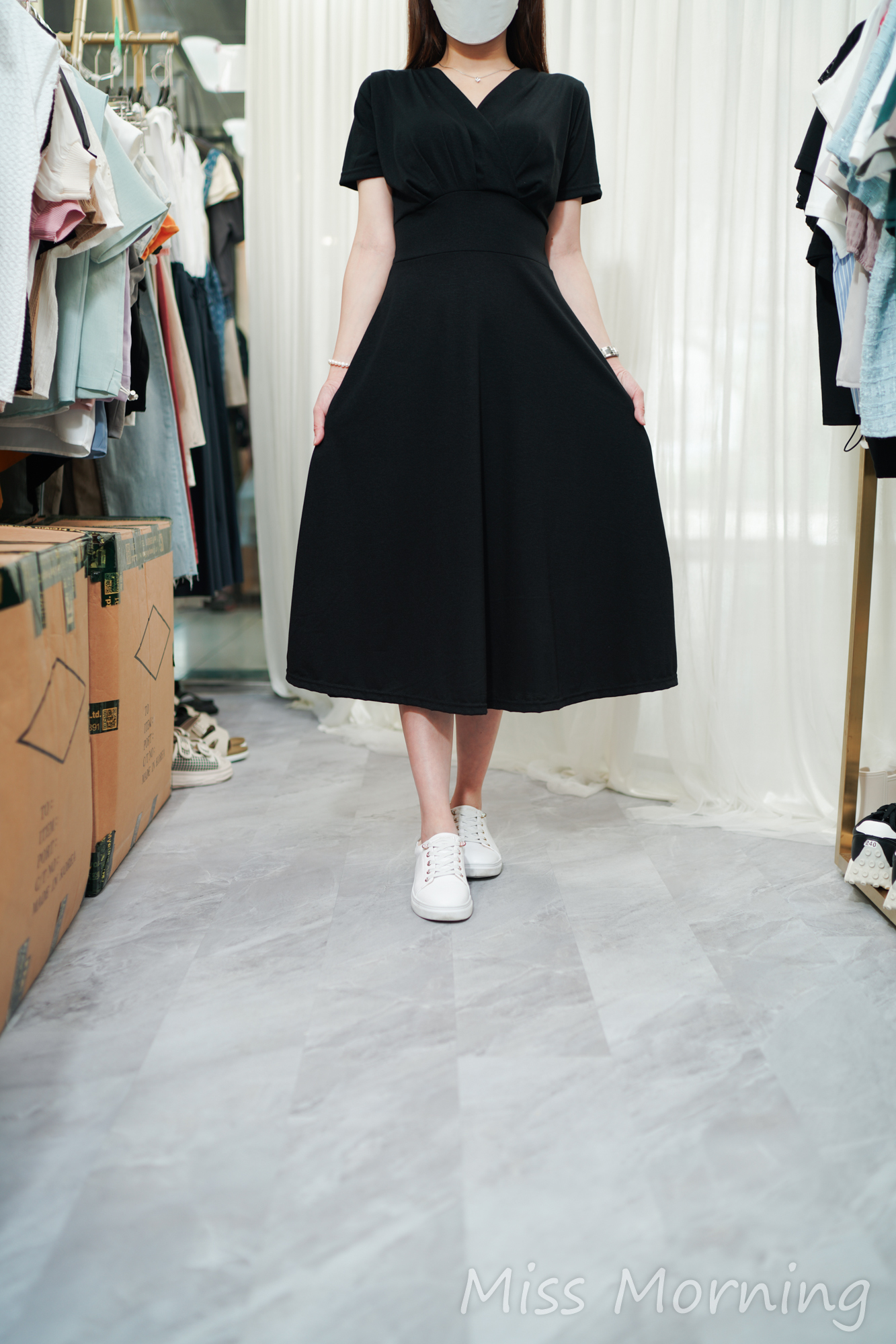 交叉V領靚棉料OPS(13996)