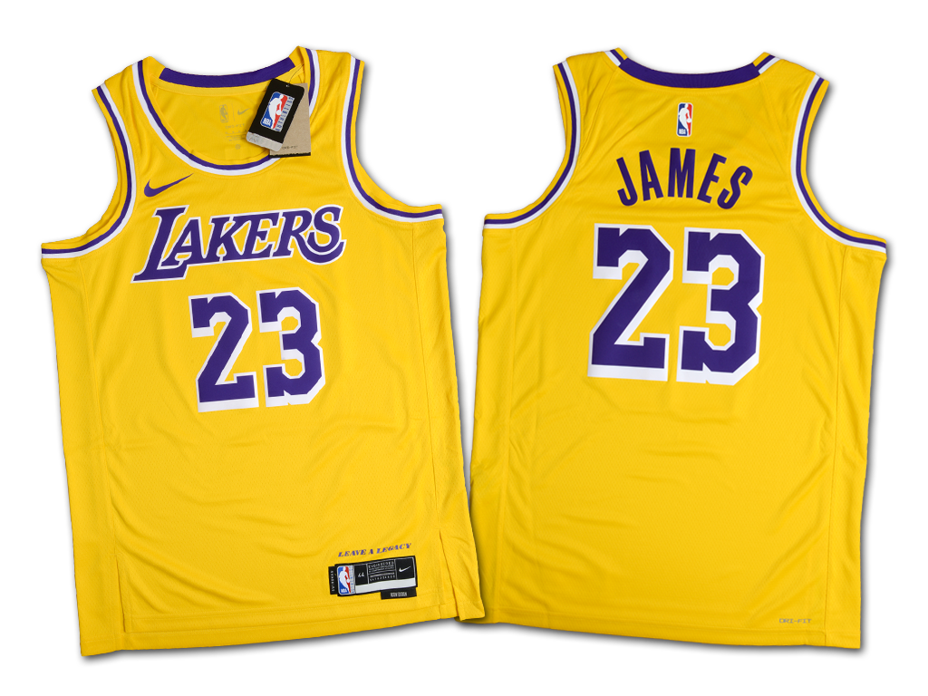 Nike 洛杉磯湖人隊 LeBron James 23-24 經典配色版 Swingman 球衣