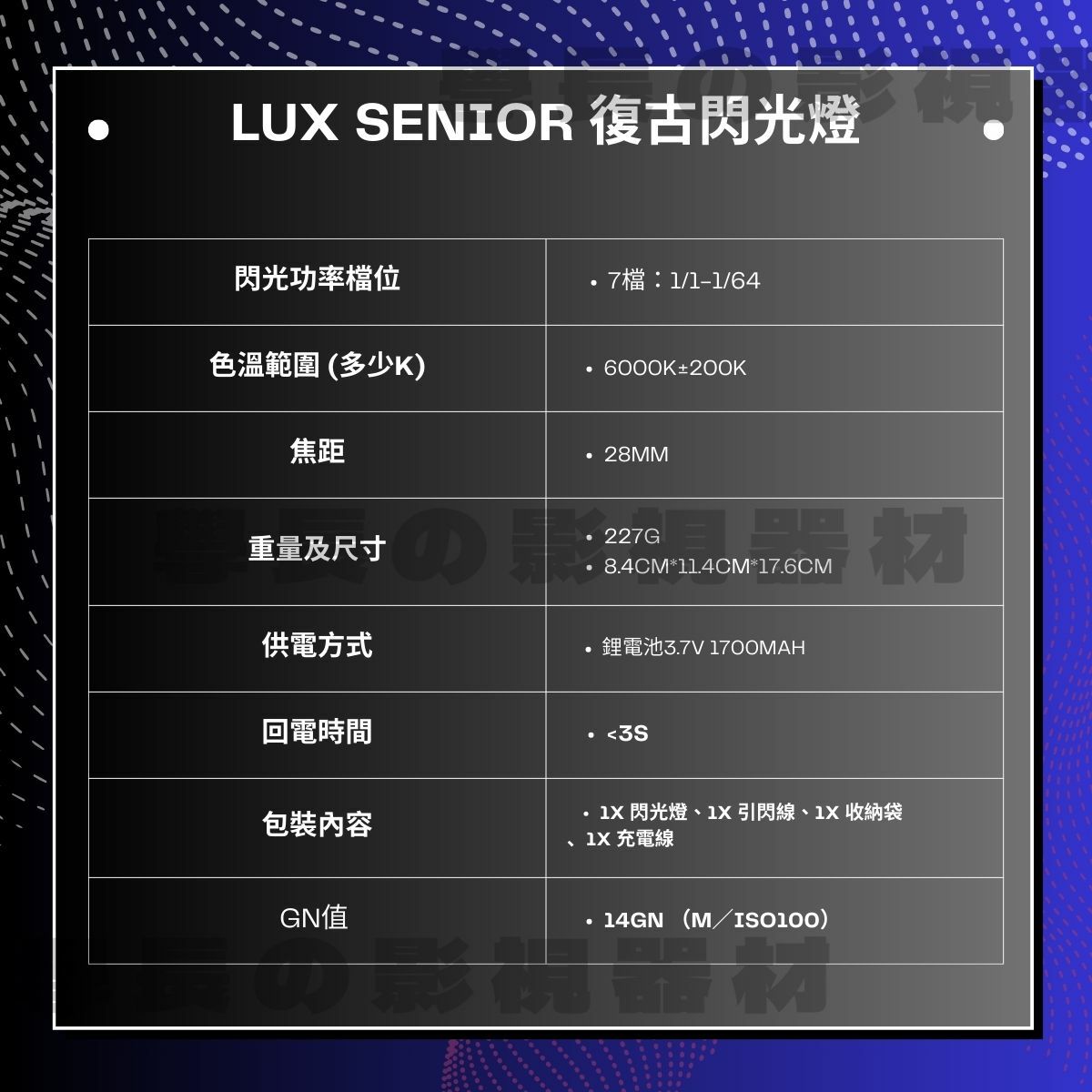 公司貨 神牛 Lux Senior 復古造型 閃光燈 小型 輕量 便攜 機頂閃 GN14 內建電池 Type-C充電
