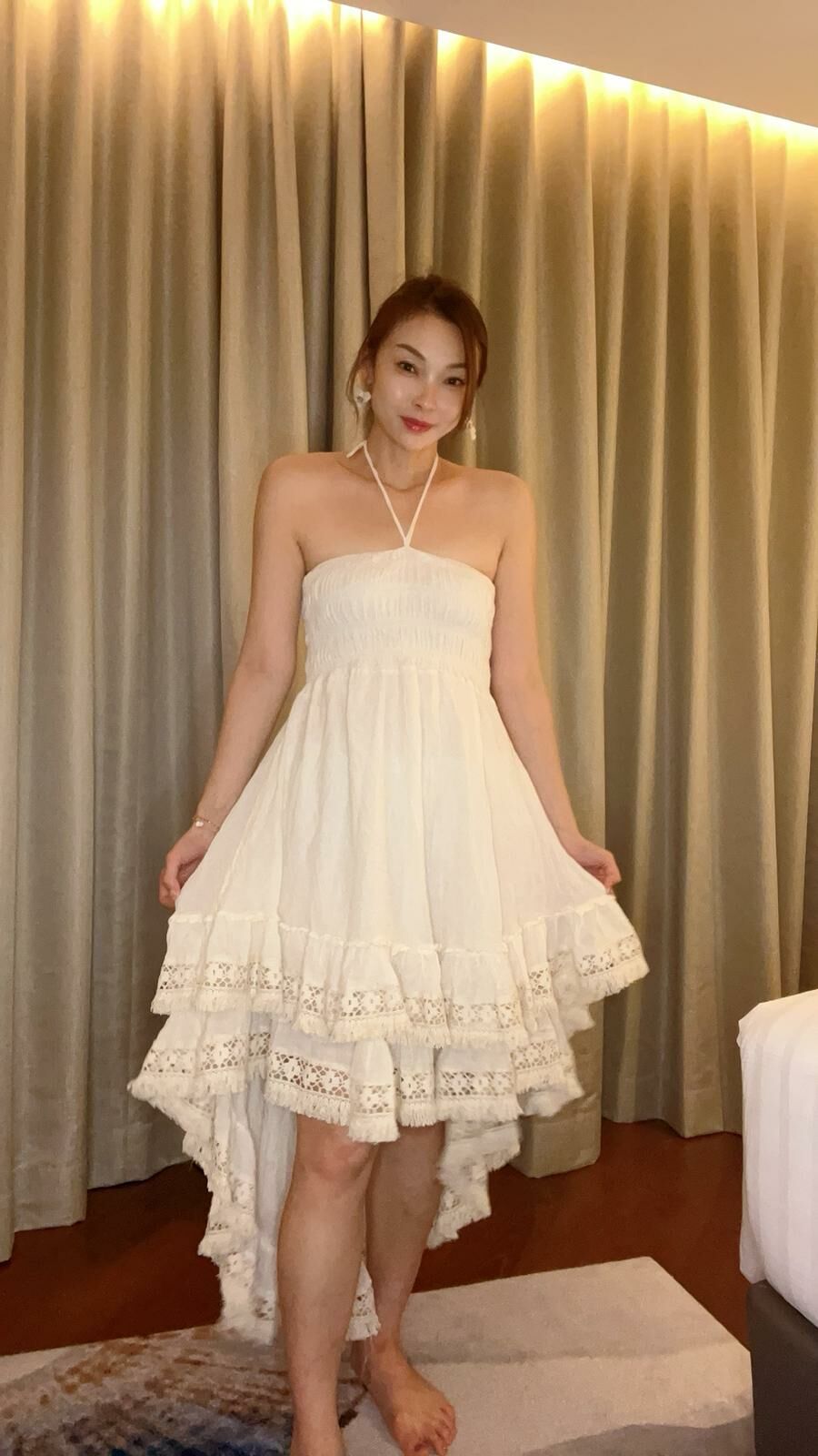 泰國代購 - GD615A 前短後長翩翩小性感連身裙