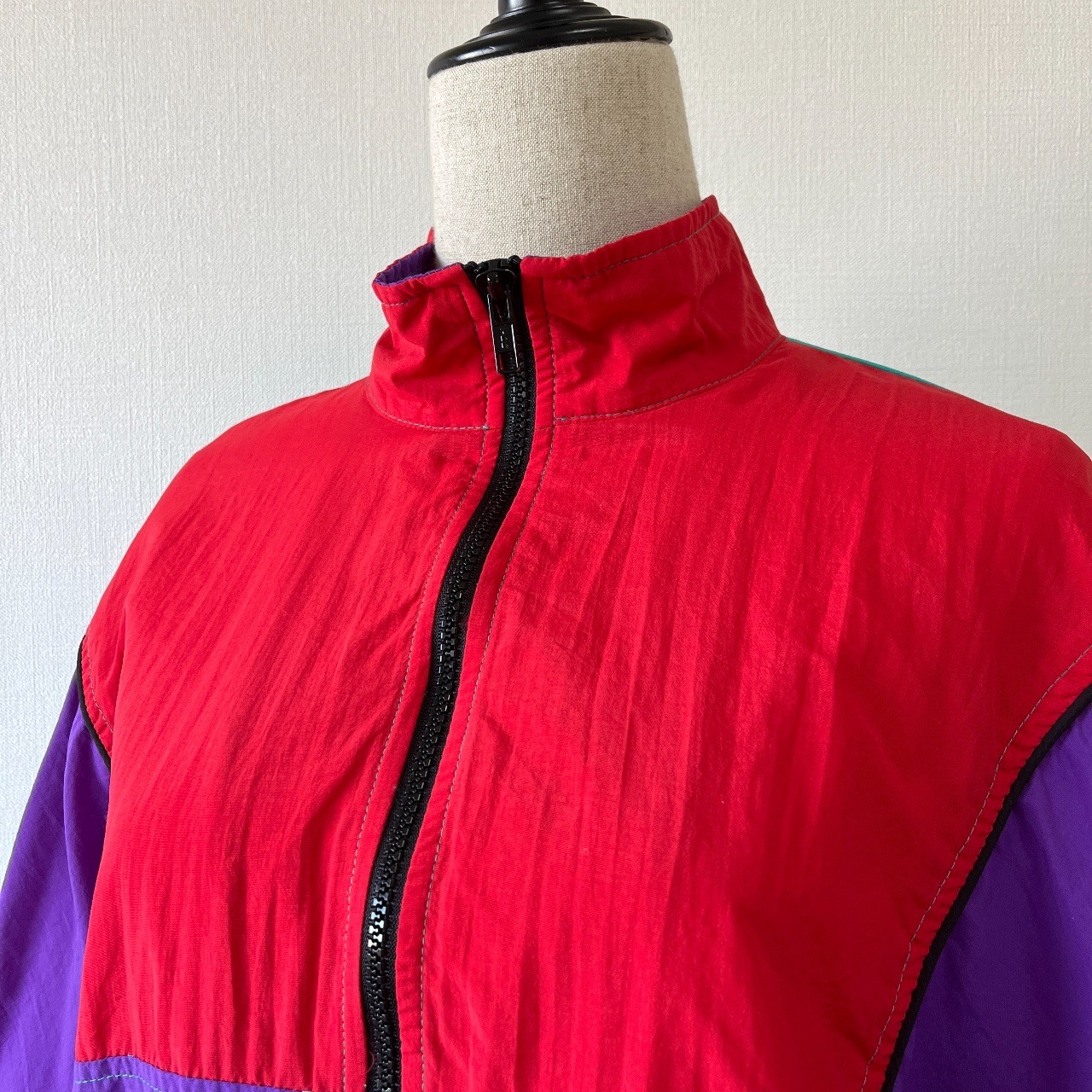 美國製三色古著運動外套