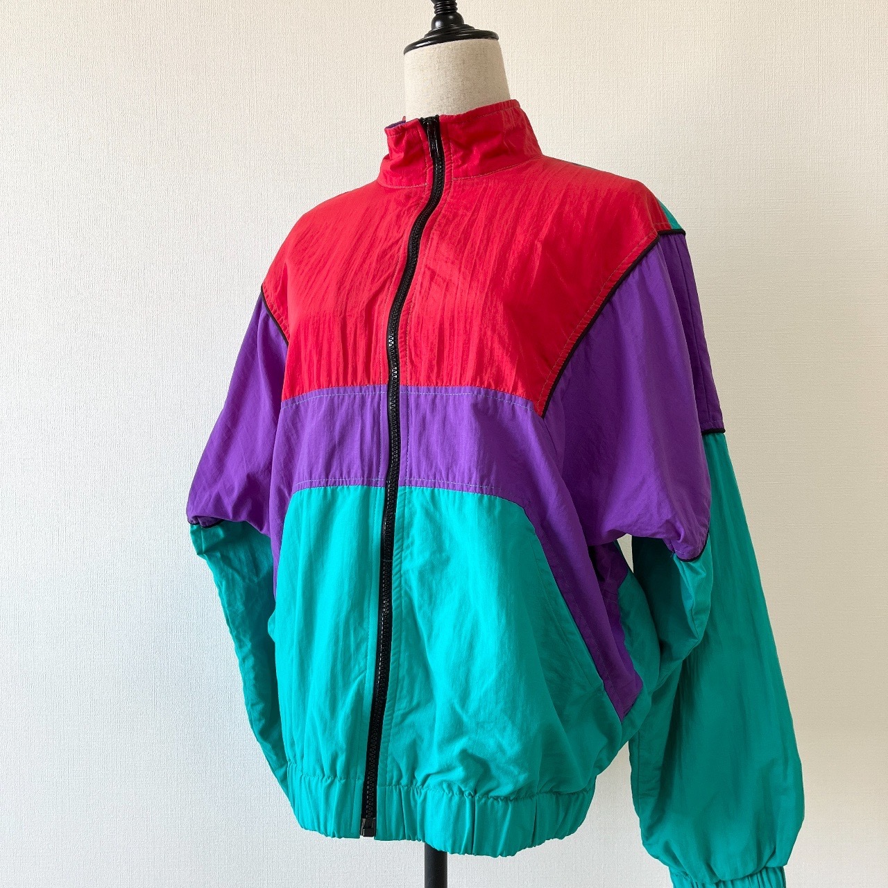 美國製三色古著運動外套