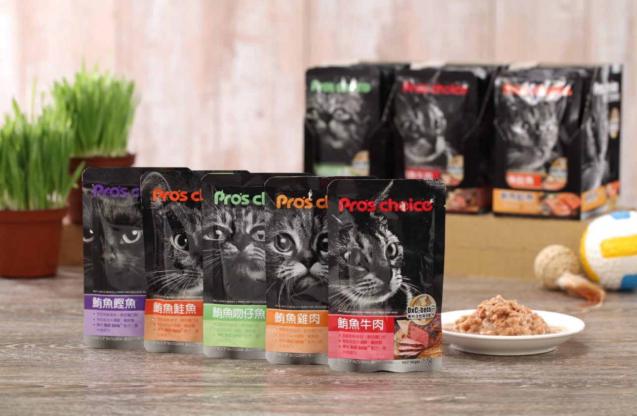 台灣Pro’s Choice貓貓鮮食包-55g/袋（5款口味）