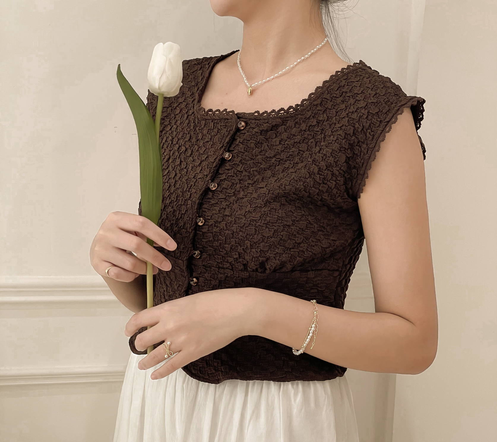 小香風無袖上衣