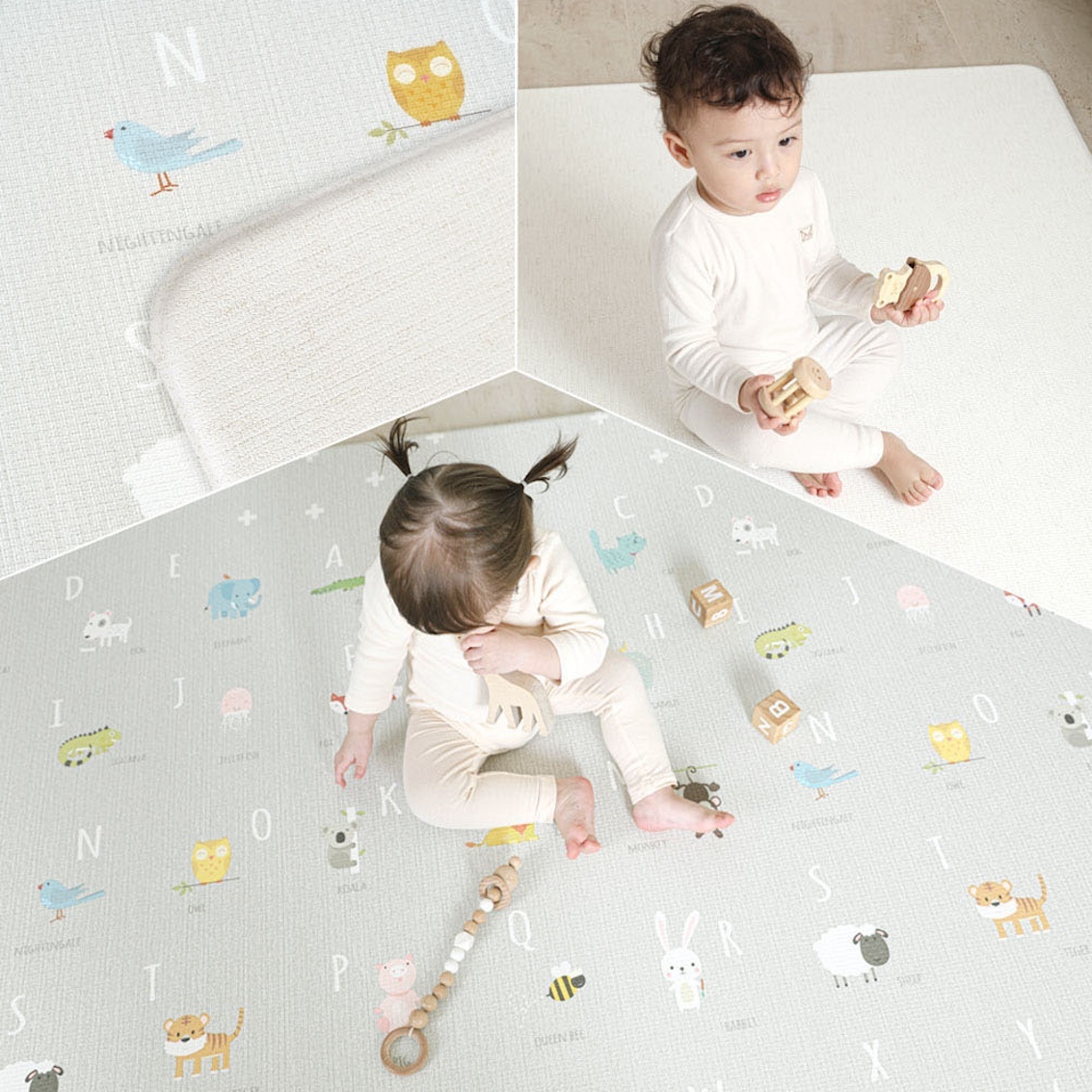 日本版 Dwinguler 韓國雙面遊戲墊 (加厚加大版) - 動物