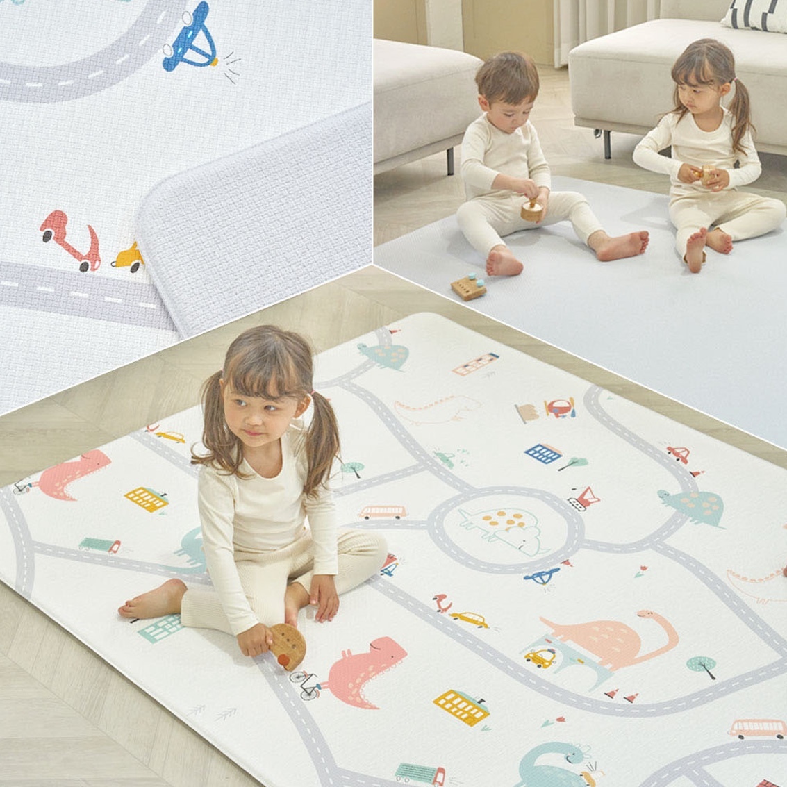 日本版 Dwinguler 韓國雙面遊戲墊 (加厚加大版) - 大理石