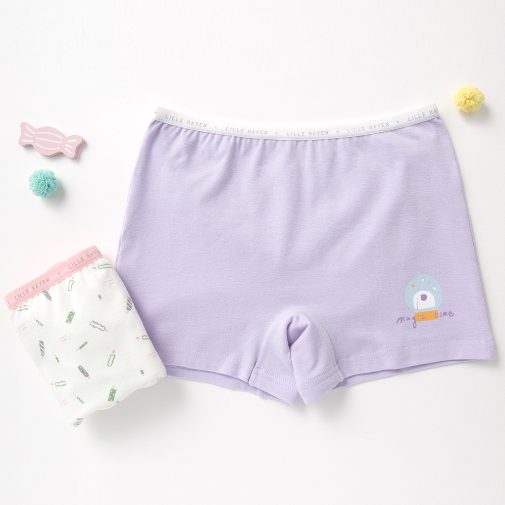 LILLE HAVEN 韓國莫代爾細柔系列_四角內褲_MD二件組(3~8y)｜多款可選