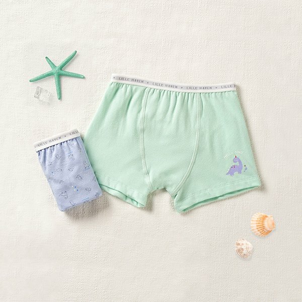 LILLE HAVEN韓國 Organic天然系列100%有機棉四角內褲OG二件組(3~8y)｜多款可選