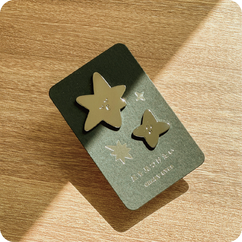 尋找那顆星星-香脆脆別針（2入)