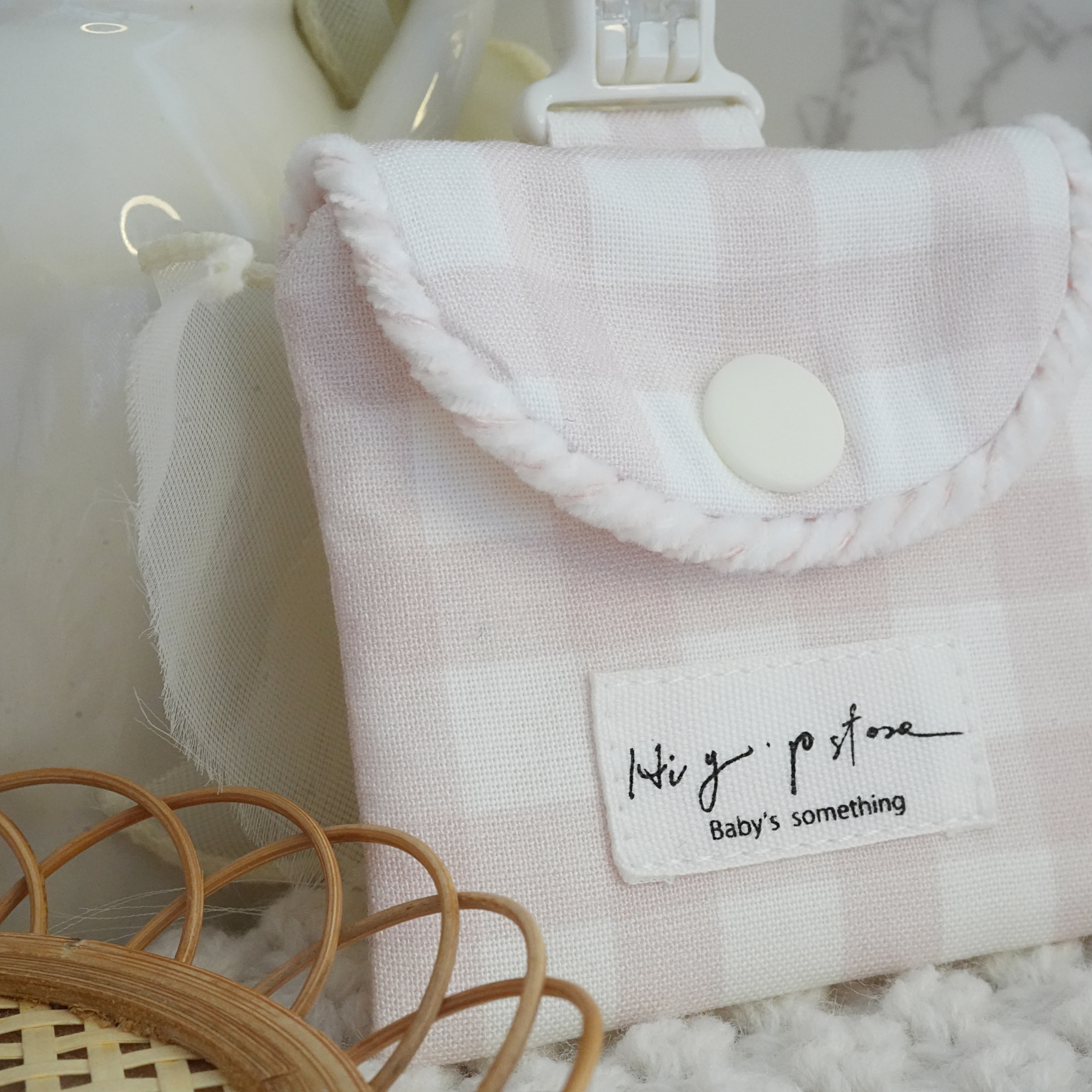 Hi Y.P store-平安符袋-獨家設計-玫瑰粉格