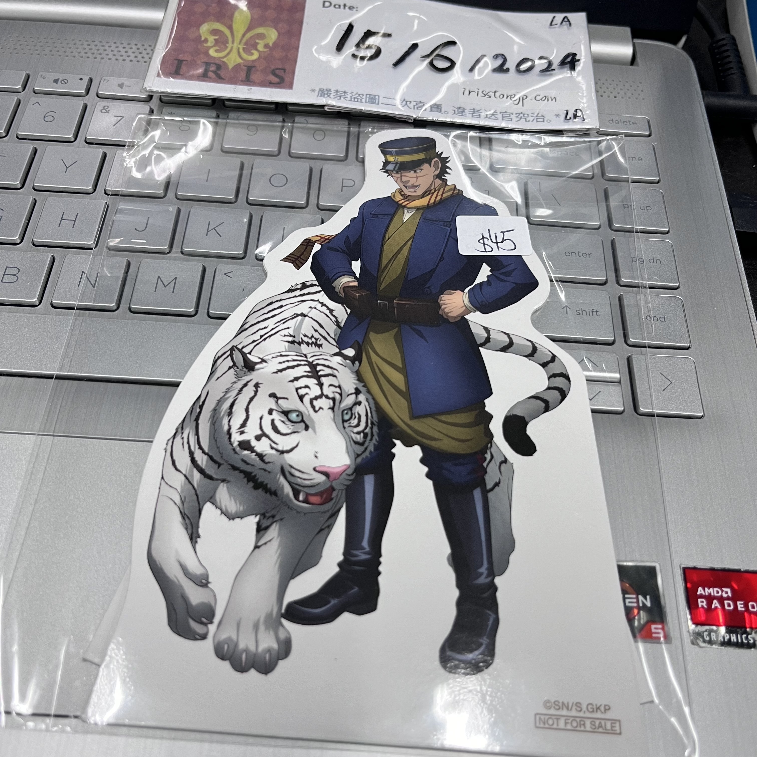 黃金神威 杉元 紙立牌