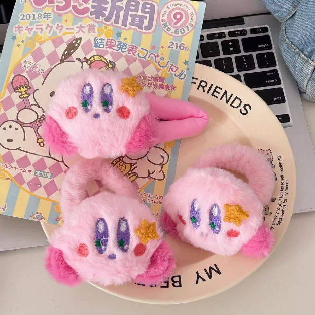 [3 FOR RM10] Cute Large Kirby Plush Hair Tie