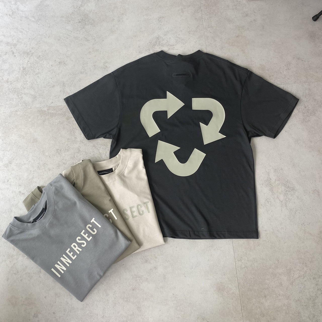 INNERSECT X Jerry Lorenzo三生萬物字母LOGO循環標短Tee