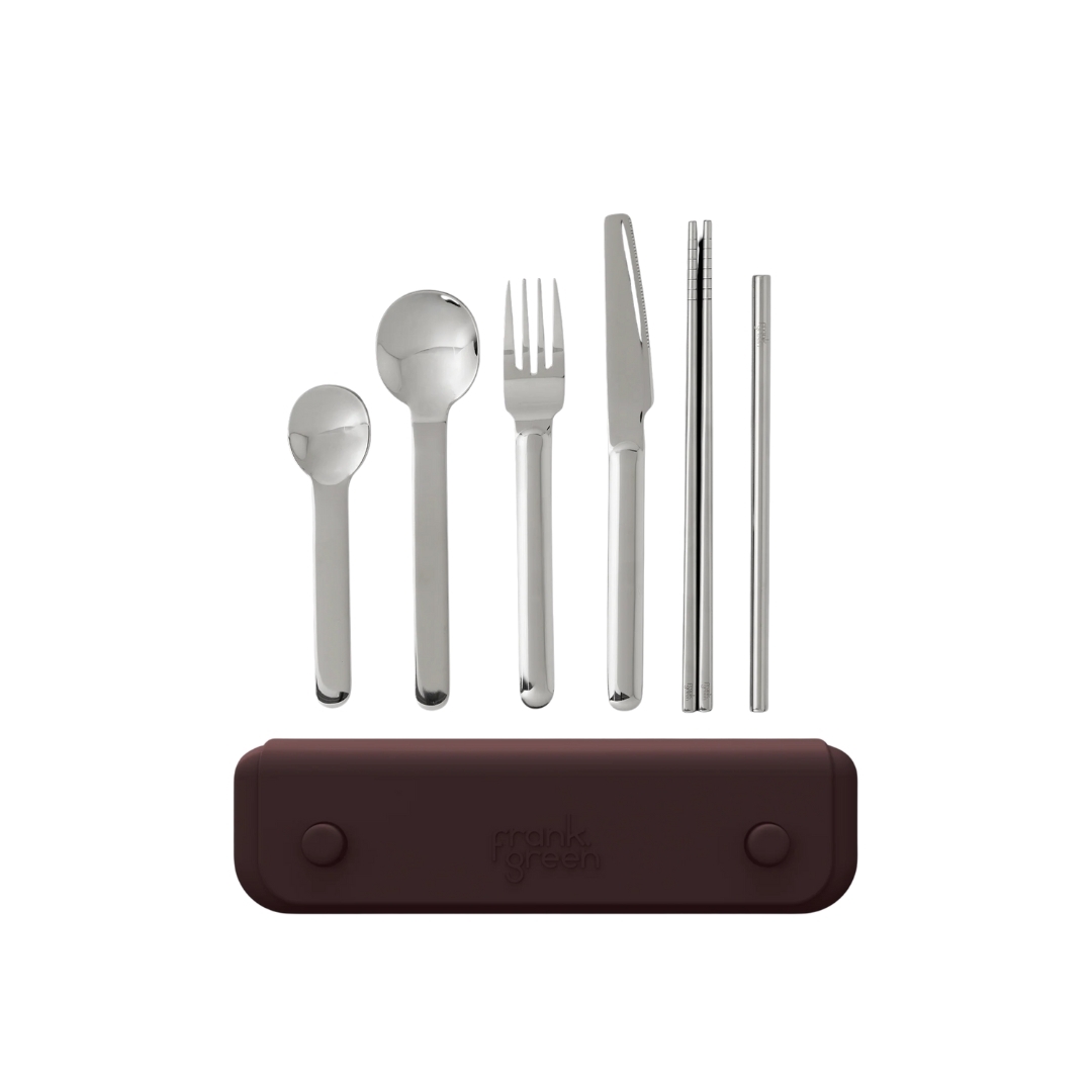 Premium Stainless Steel Utensil Set - Chocolate｜FRANK GREEN