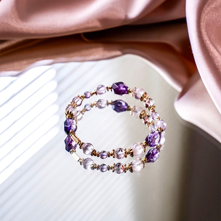 高品款-紫色：紫超七｜紫鋰輝石｜金草莓超七｜雪花幽靈｜紫幽靈