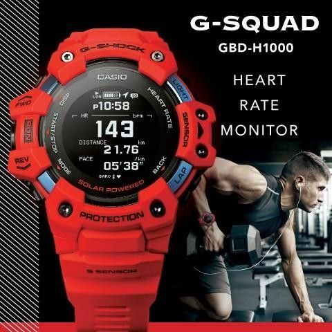 Casio G-Shock GBD-H1000-4 心率監測器 手錶 (香港行貨)