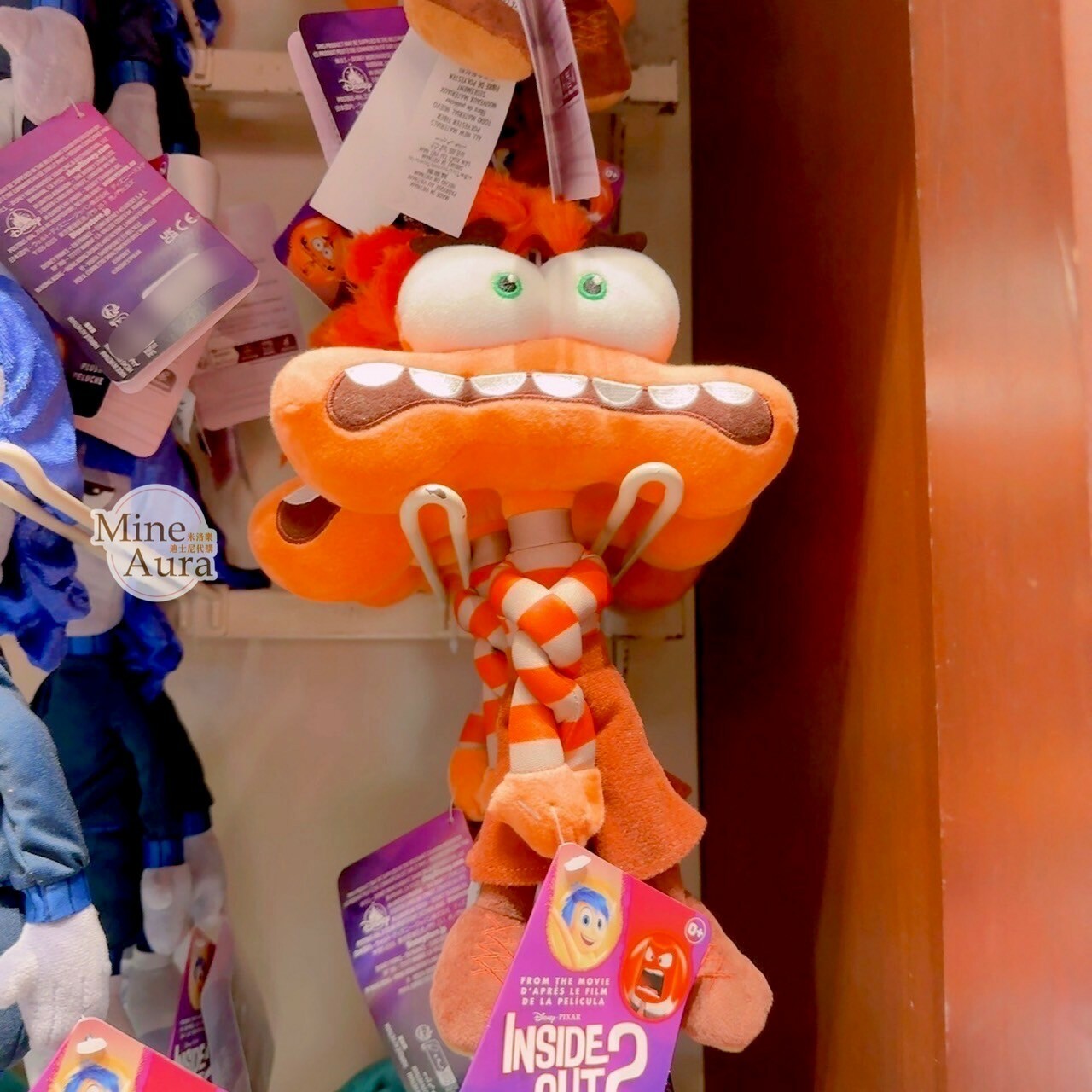 (現貨) 腦筋急轉彎 Inside Out 阿焦 Anxiety 娃娃 玩偶 -香港迪士尼樂園