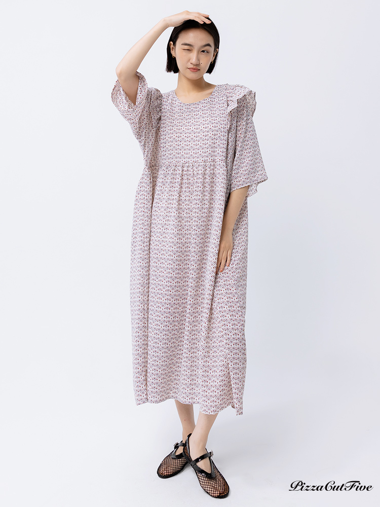 [SALE]復古幾何寬版洋裝 ThePeacePiece TPP242485006