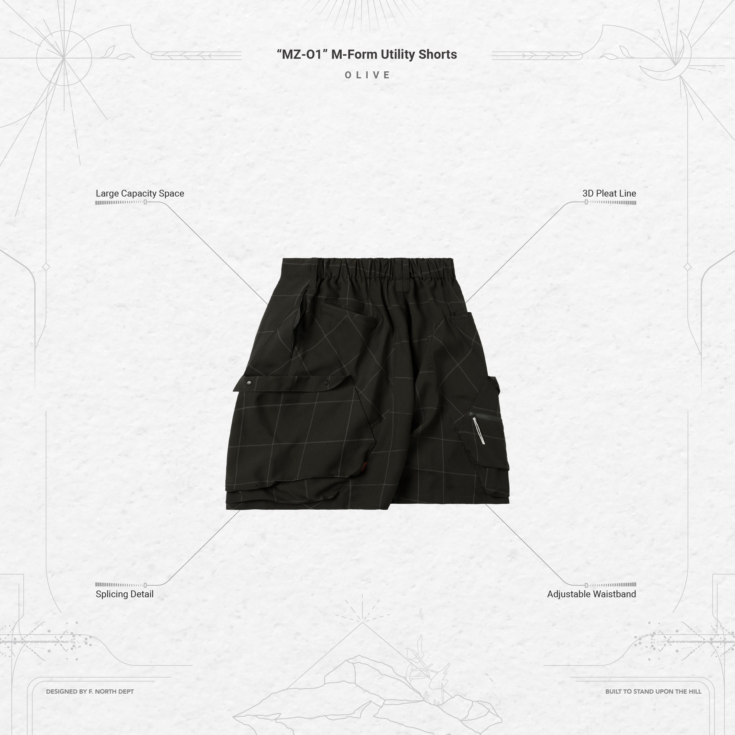 パンツ GOOPiMADE MZ-O1 M-Form Utility Shorts GOOPiMADE - グーピーメイド - “MZ-O1” M-Form Utility Shorts