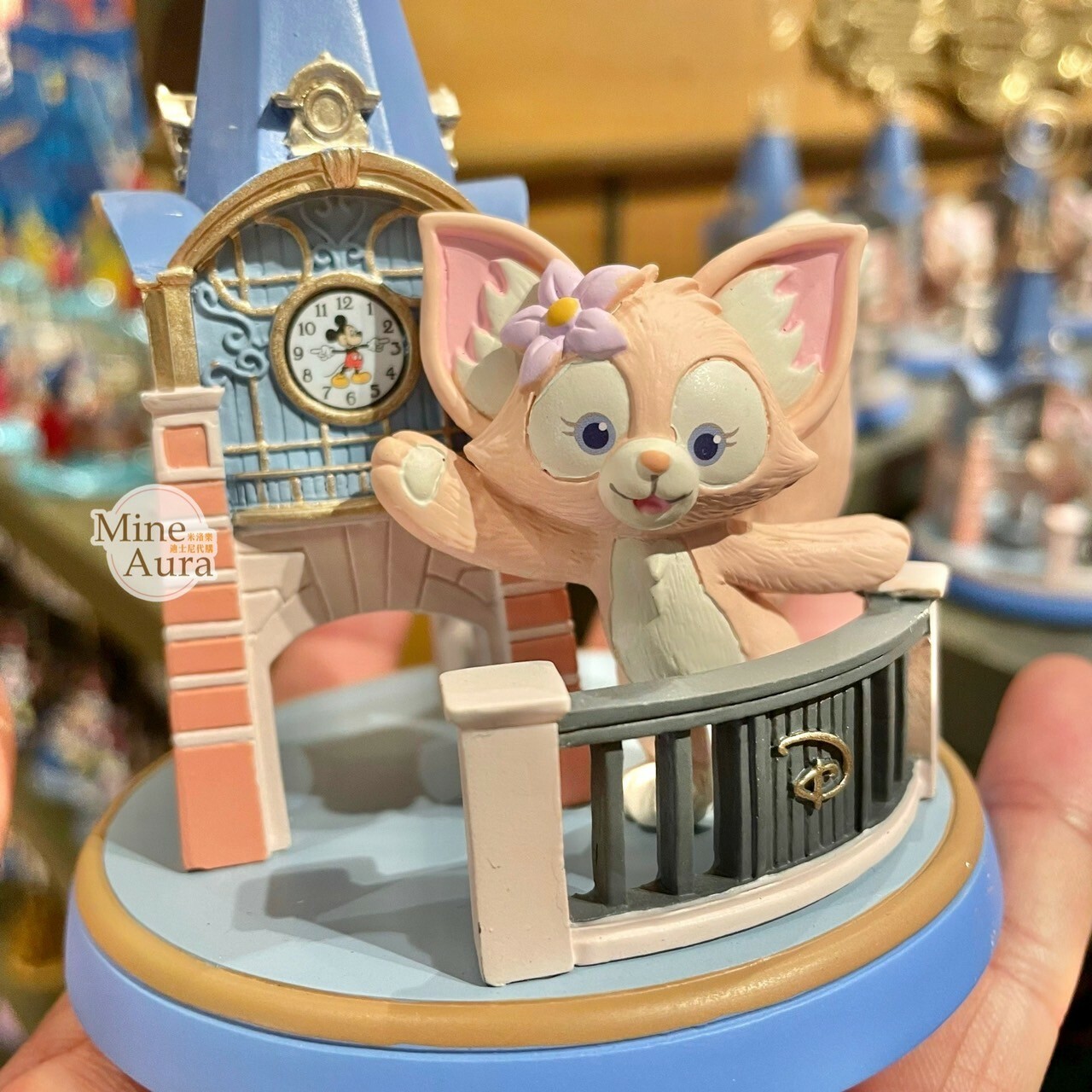 玲娜貝兒 Lina bell 米奇 Mickey 鐘樓 造型 相片夾 擺飾品 -上海迪士尼樂園