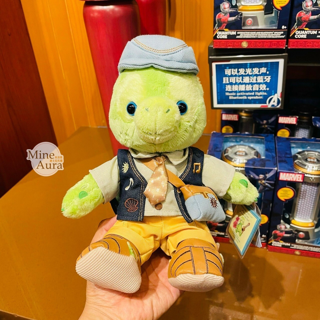 (限時特價) 2024 達菲 Duffy 與好友們 牛仔風系列 奧樂米拉 海龜 OluMel SS號 娃娃 玩偶 -上海迪士尼樂園