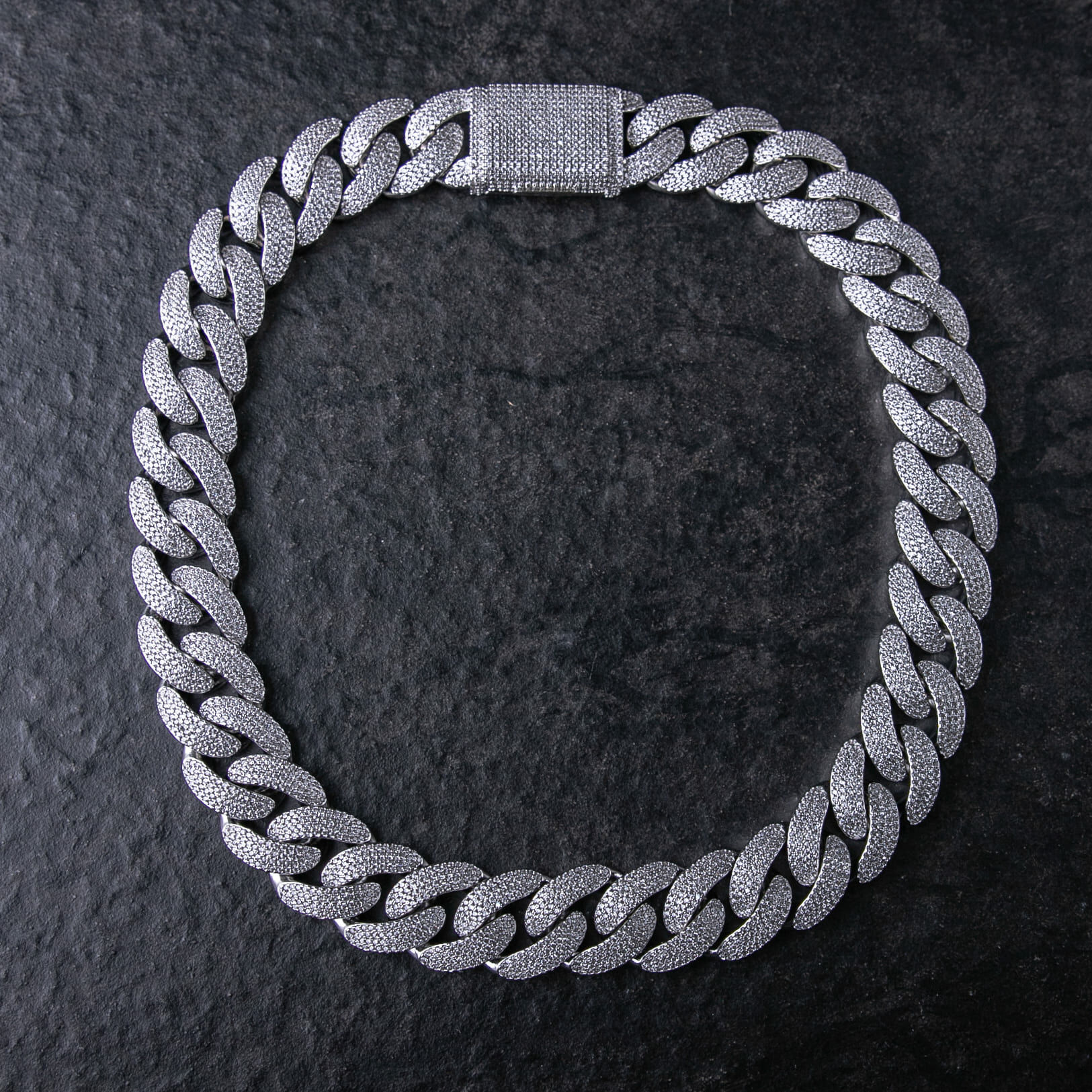 20mm滿鑲四排鑽邁阿密古巴鍊