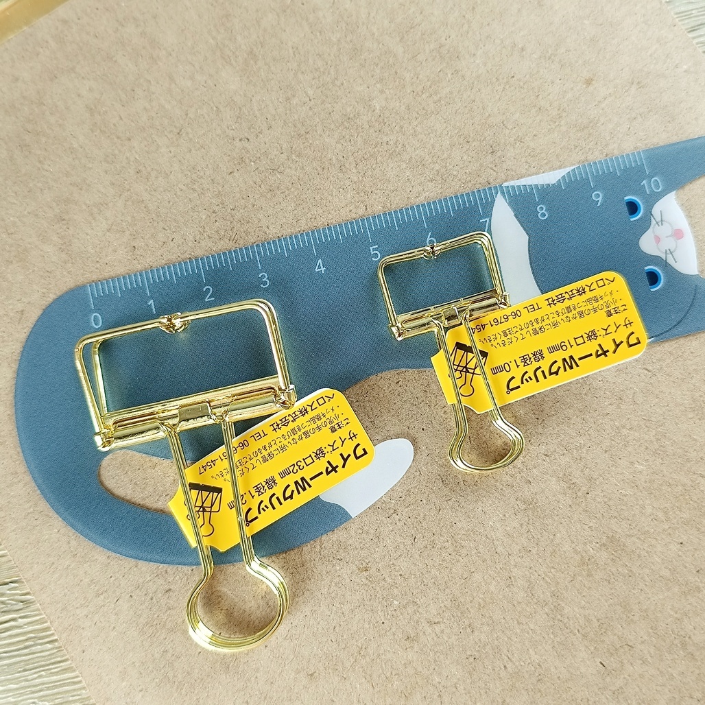 日本VELOS．透視長尾夾 大/小 黑/金/銀