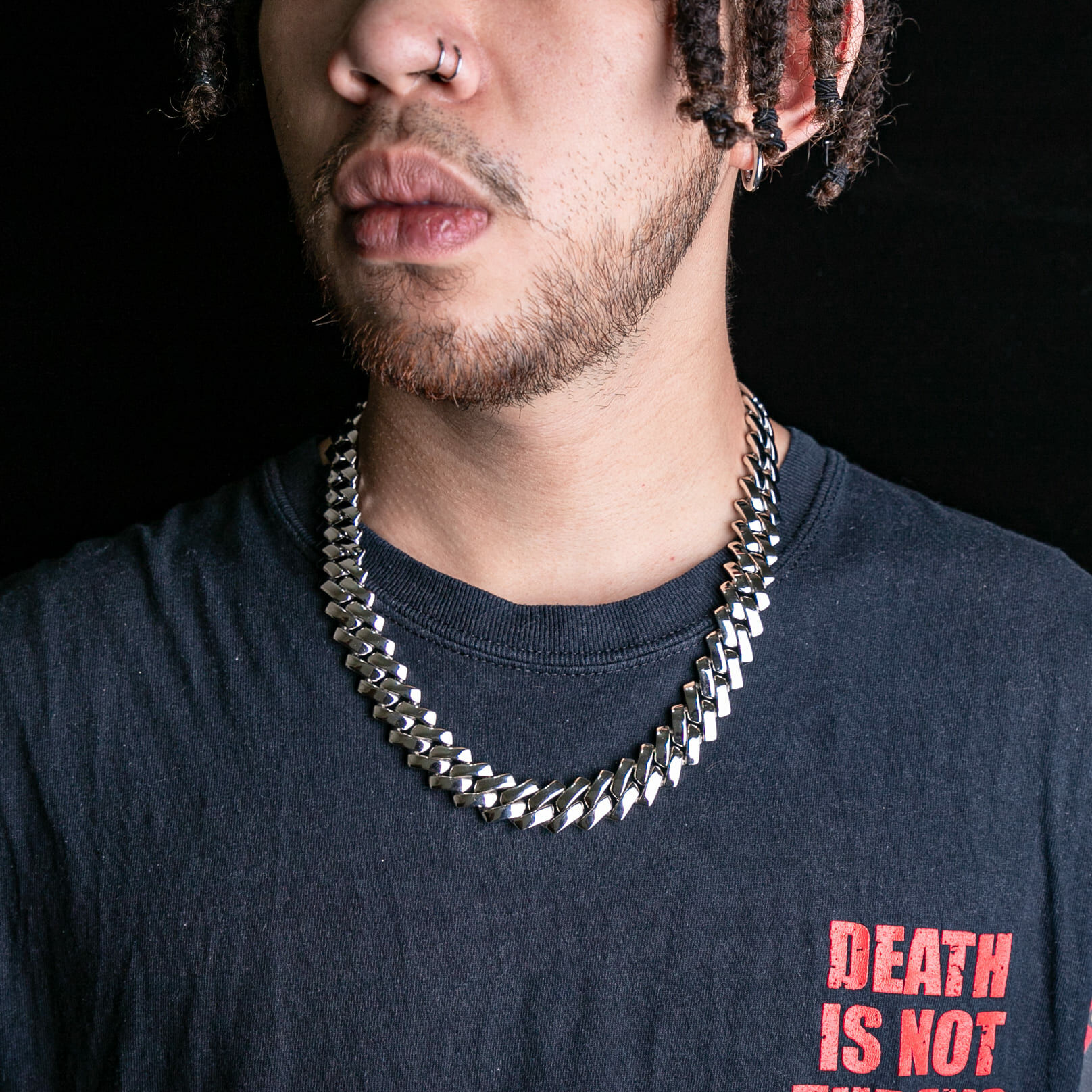 18mm光面菱形古巴鍊