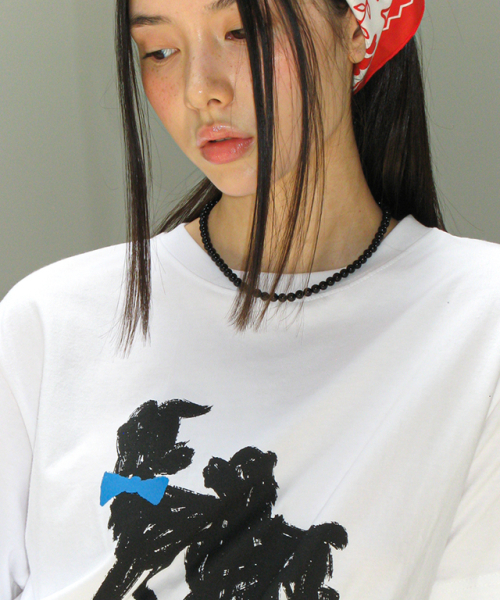 RONRON CRAYON LADY AND THE TRAMP BASIC FIT T SHIRT