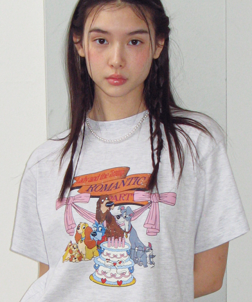 RONRON ROMANTIC PARTY BASIC FIT T SHIRT