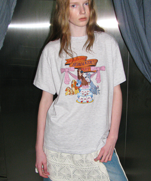 RONRON ROMANTIC PARTY BASIC FIT T SHIRT