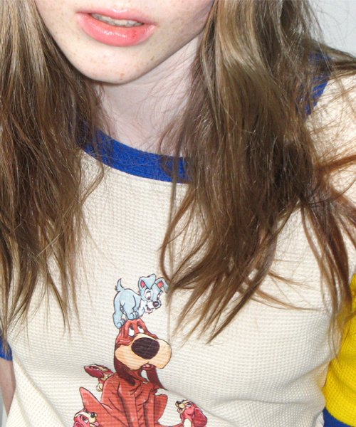 ☆人気☆【RONRON】☆TRUSTY & PUPPIES WAFFLE T SHIR.T☆ RONRON TRUSTY & PUPPIES WAFFLE T SHIRT