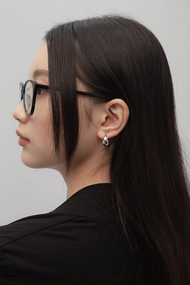 水滴圓形耳環(in stock)