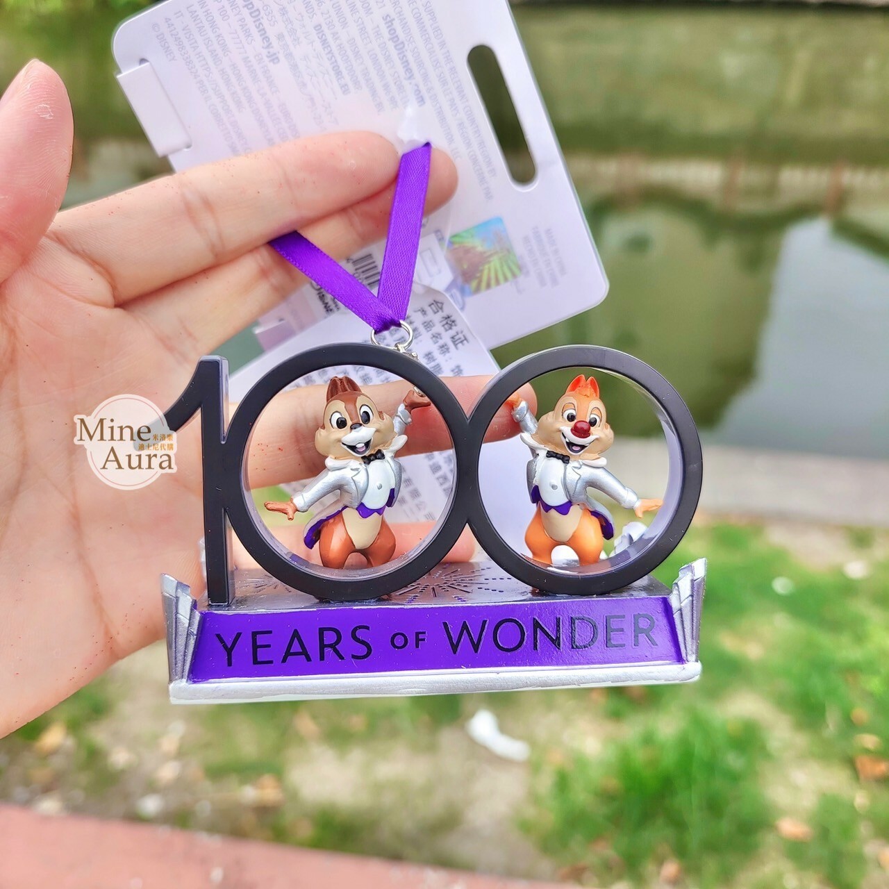 (特價現貨) 100 周年奇幻系列 奇奇蒂蒂 Chip 'n Dale 造型 掛飾 擺飾品 -上海迪士尼樂園