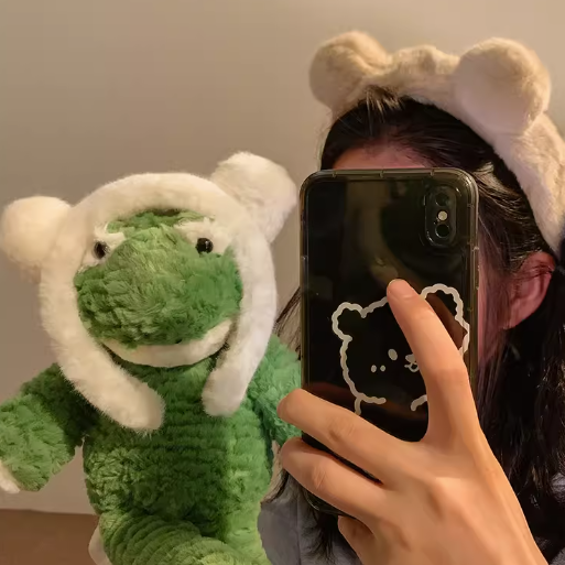 Autumn Cute Plush Bear Ears Headband